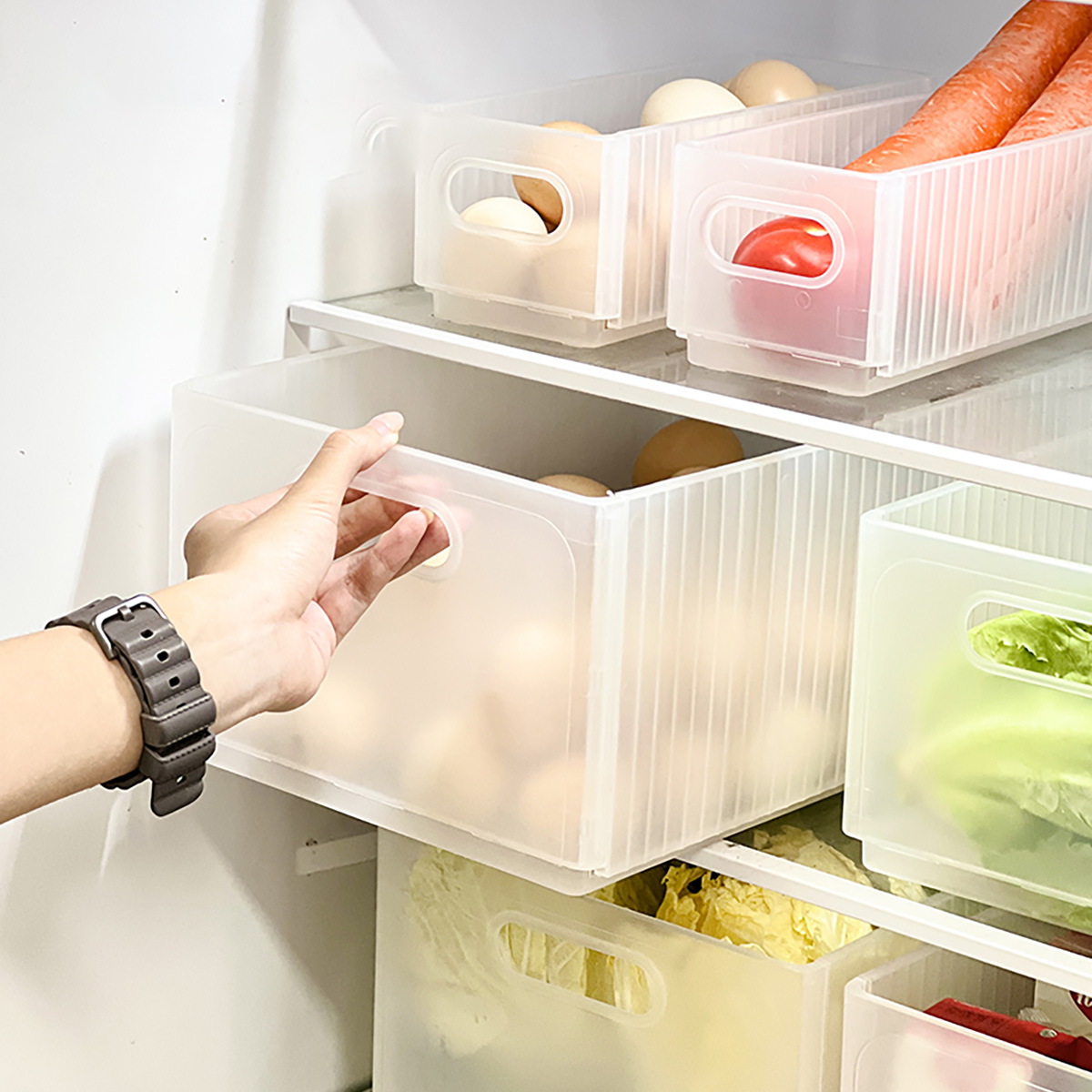 Xxl Food Storage Container - WORTHBUY Kotak Penyimpanan Kulkas Lipat Plastik
