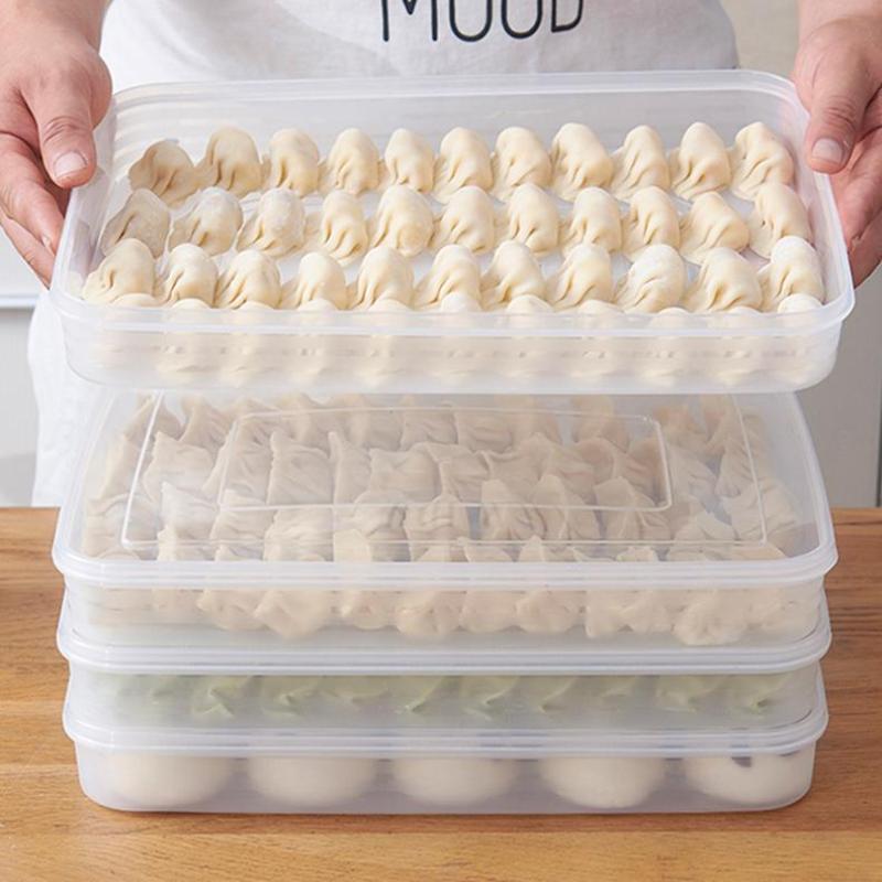 Food Storage Freezer - Kotak Penyimpanan Dapur Transparan, Organizer Kulkas,