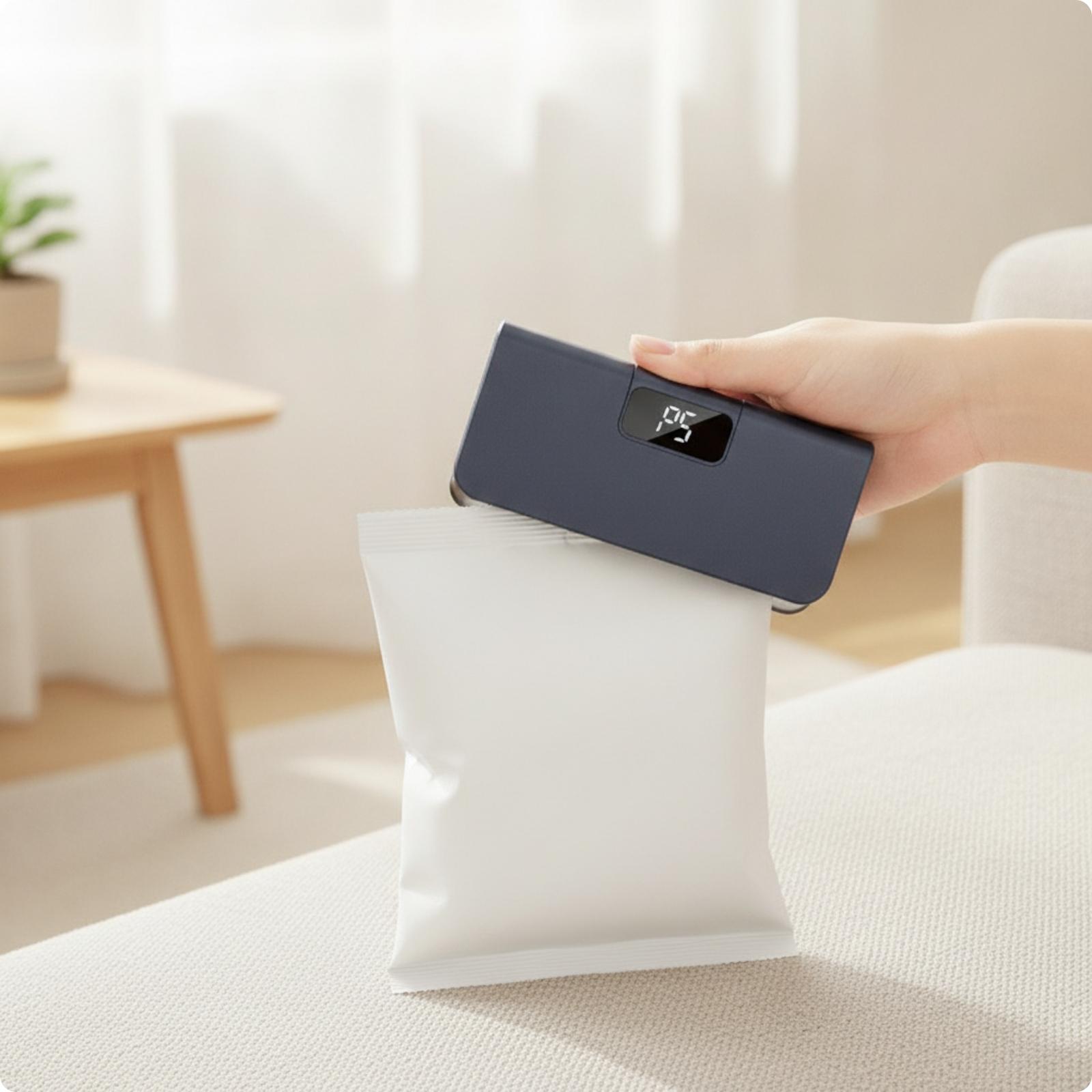 Food Storage Plastic Boxes - Penyegel Kantong dengan Layar Digital |