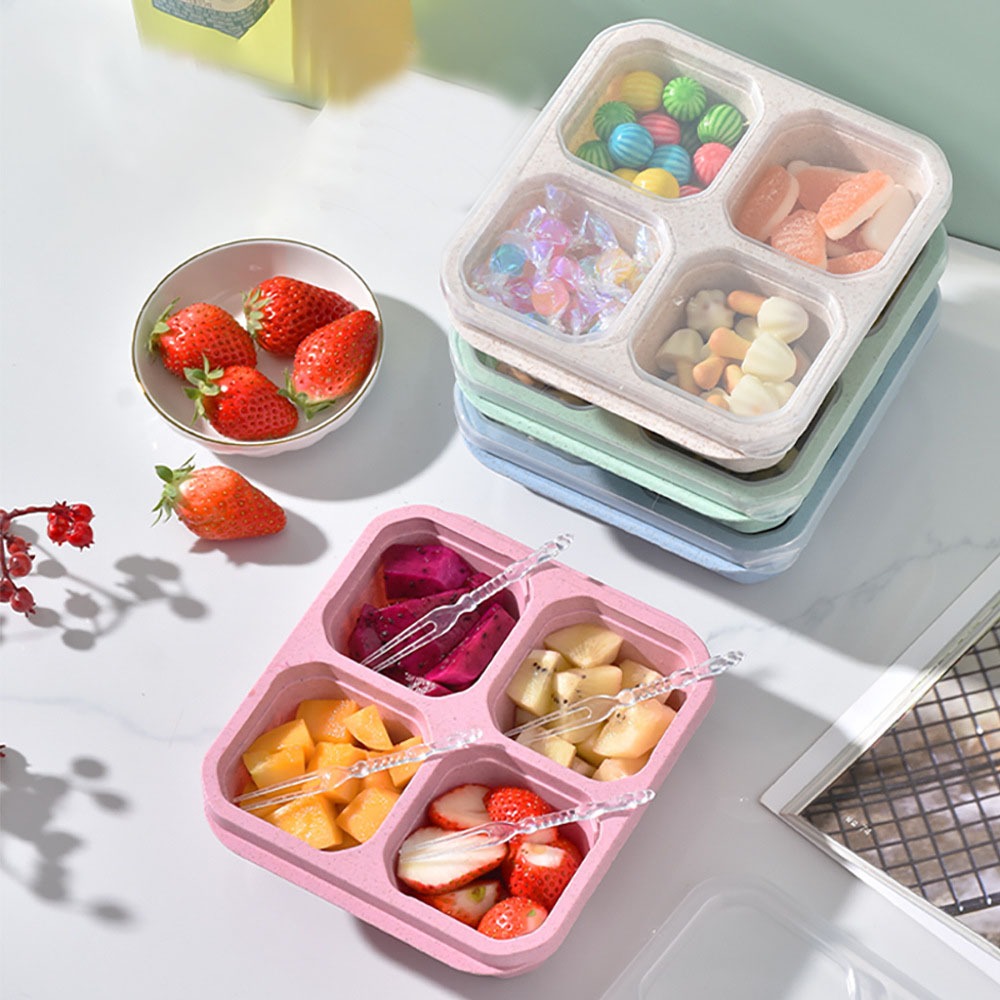 Food Storage Vault - 1 Buah Wadah Makanan 4 Kompartemen