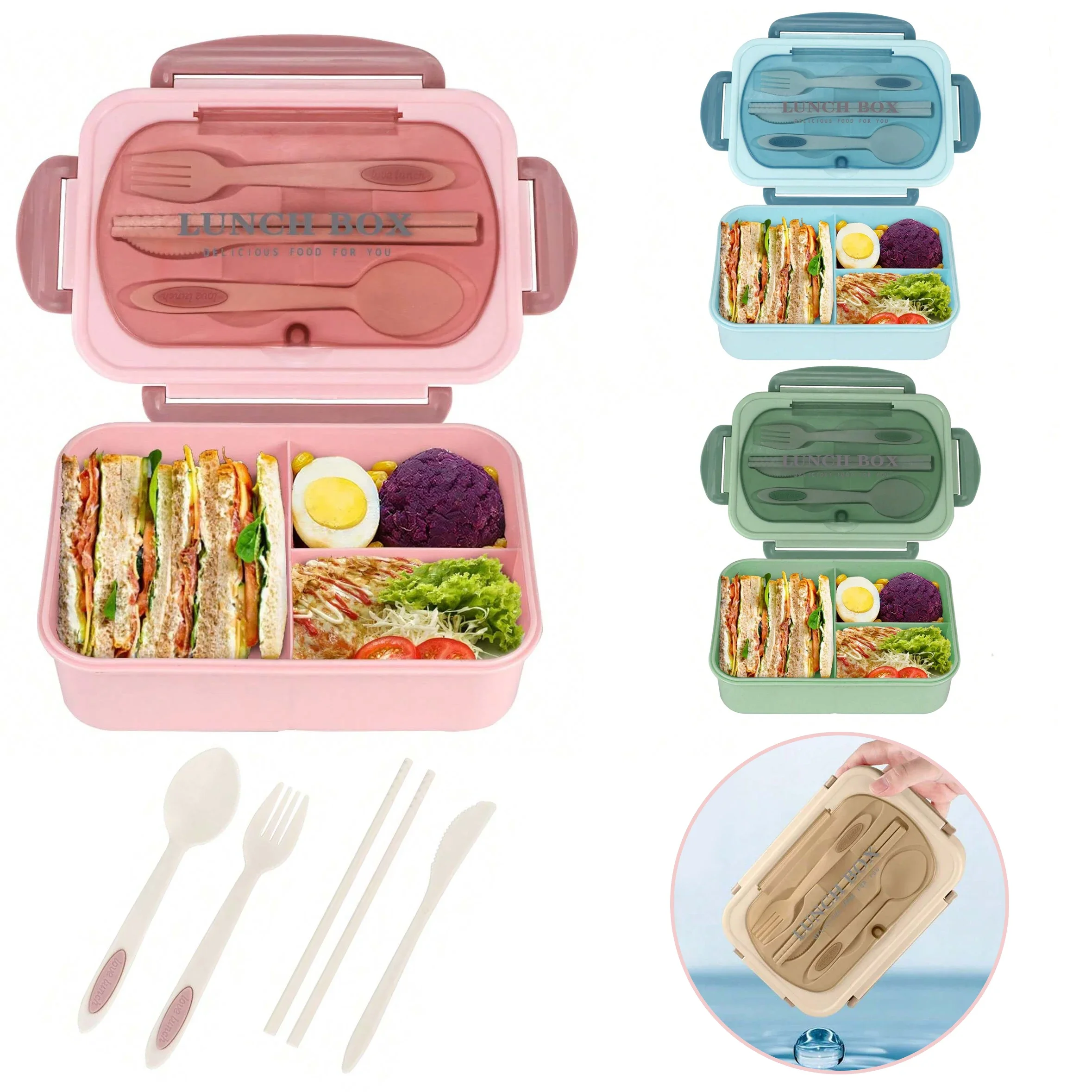 Food Storage Vault - Kotak makan siang dewasa Bento, wadah