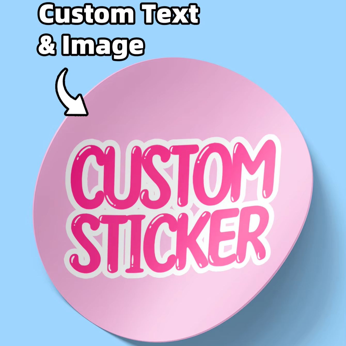 Food Storage Utensils - 1-180PCS Stiker Bulat Tahan Air Kustom