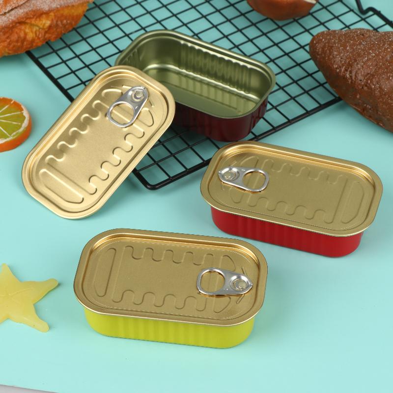Food Storage Metal Box - 2 Buah Kotak Kaleng Mini Kosong,