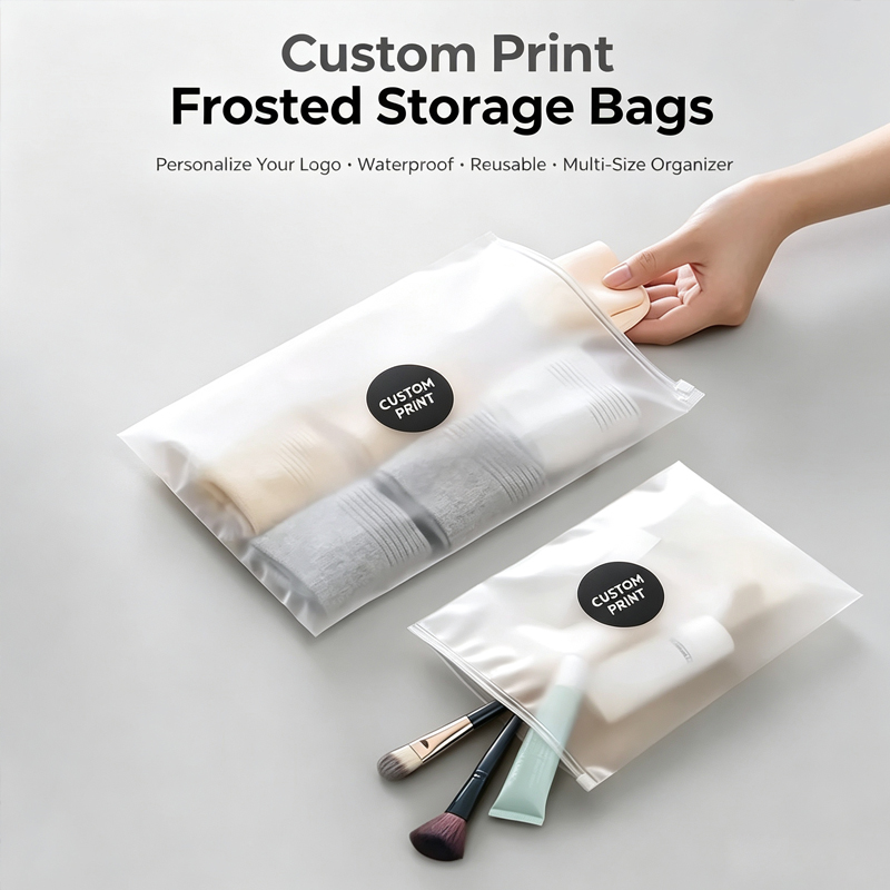 Food Storage Plant - Tas Zipper Buram dengan Cetak Logo