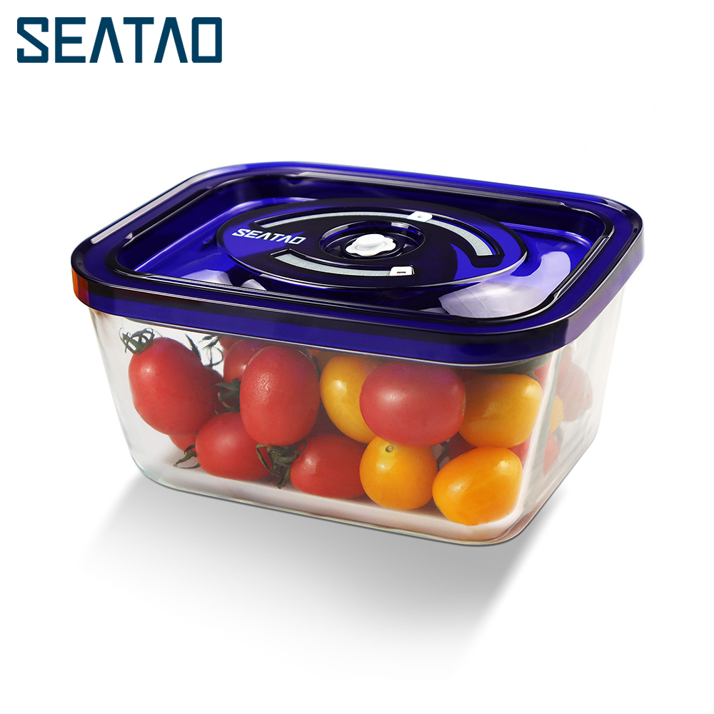 Glass Meal Prep Container - SEATAO Kontainer Penyimpanan Makanan Kaca Penyimpan