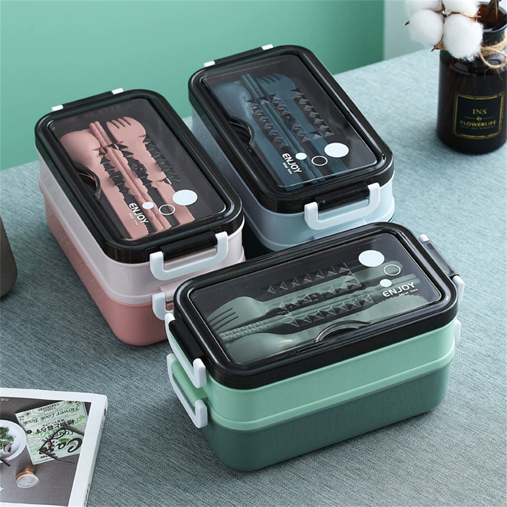 Food Storage Vault - 1 paket Kotak Makan Dua Lapis