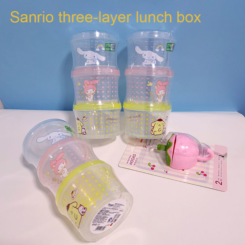 Food Storage Room - Set Kotak Bento Kitty 3 Buah