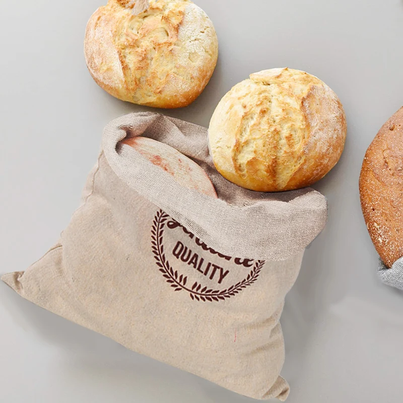 Tas Roti Linen Tas Dapat Digun - Food Storage Plant ulasan dan harga