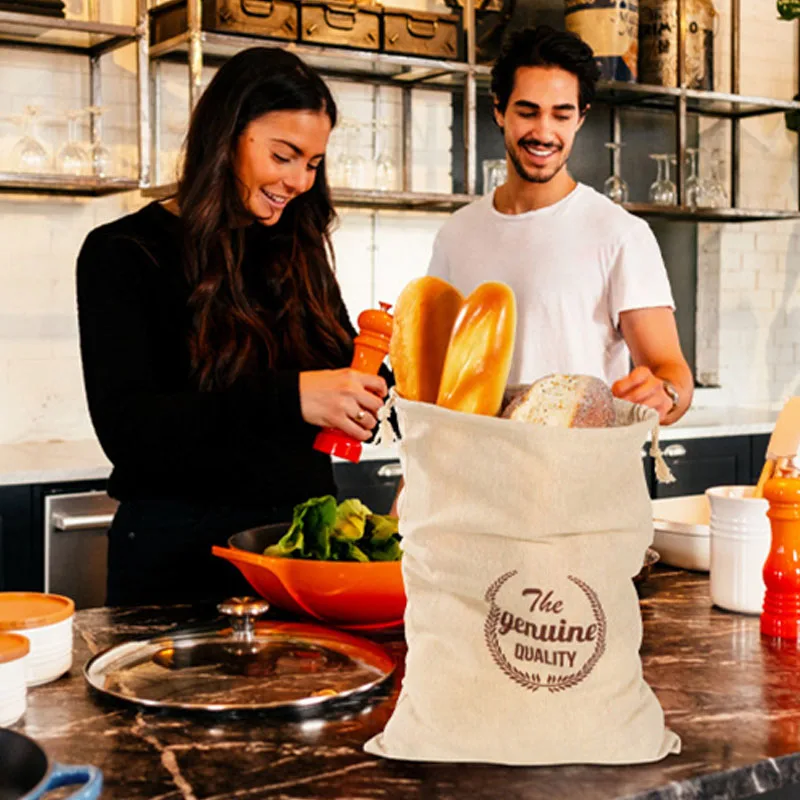 Tas Roti Linen Tas Dapat Digun - Food Storage Plant ulasan dan harga