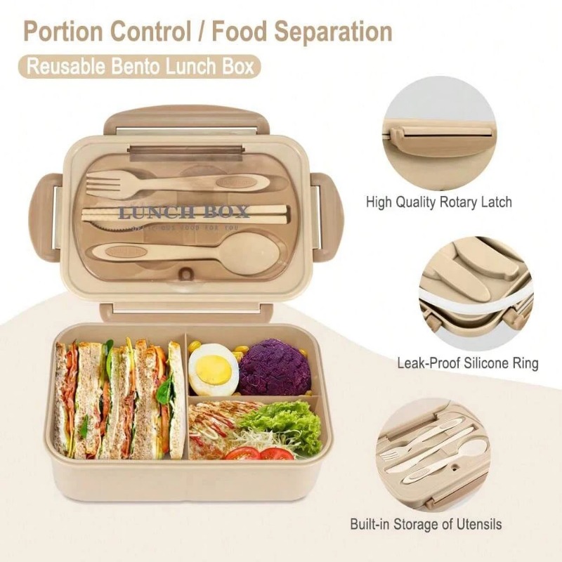 3 Buah/1 Buah Kotak Bento Kota - Food Storage Vault ulasan dan harga
