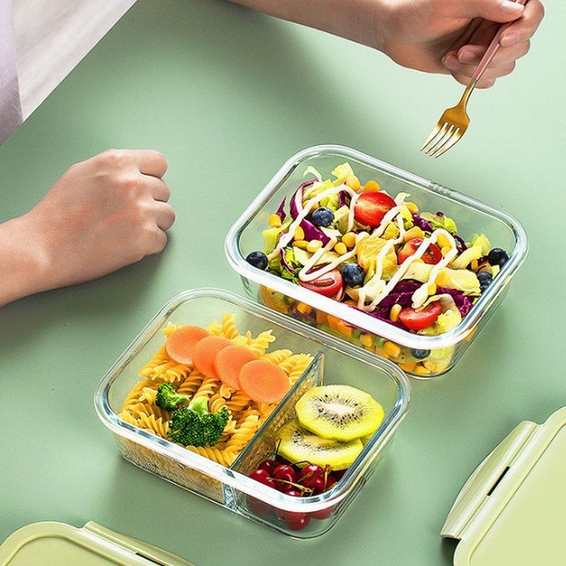 Kotak Makan Kaca Minimalis unt - Glass Meal Prep Container ulasan dan harga