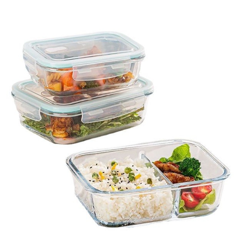 Kotak Makan Kaca Minimalis unt - Glass Meal Prep Container ulasan dan harga