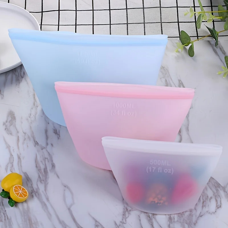 Kantong Penyimpanan Silikon ya - Food Storage Bags Reusable ulasan dan harga