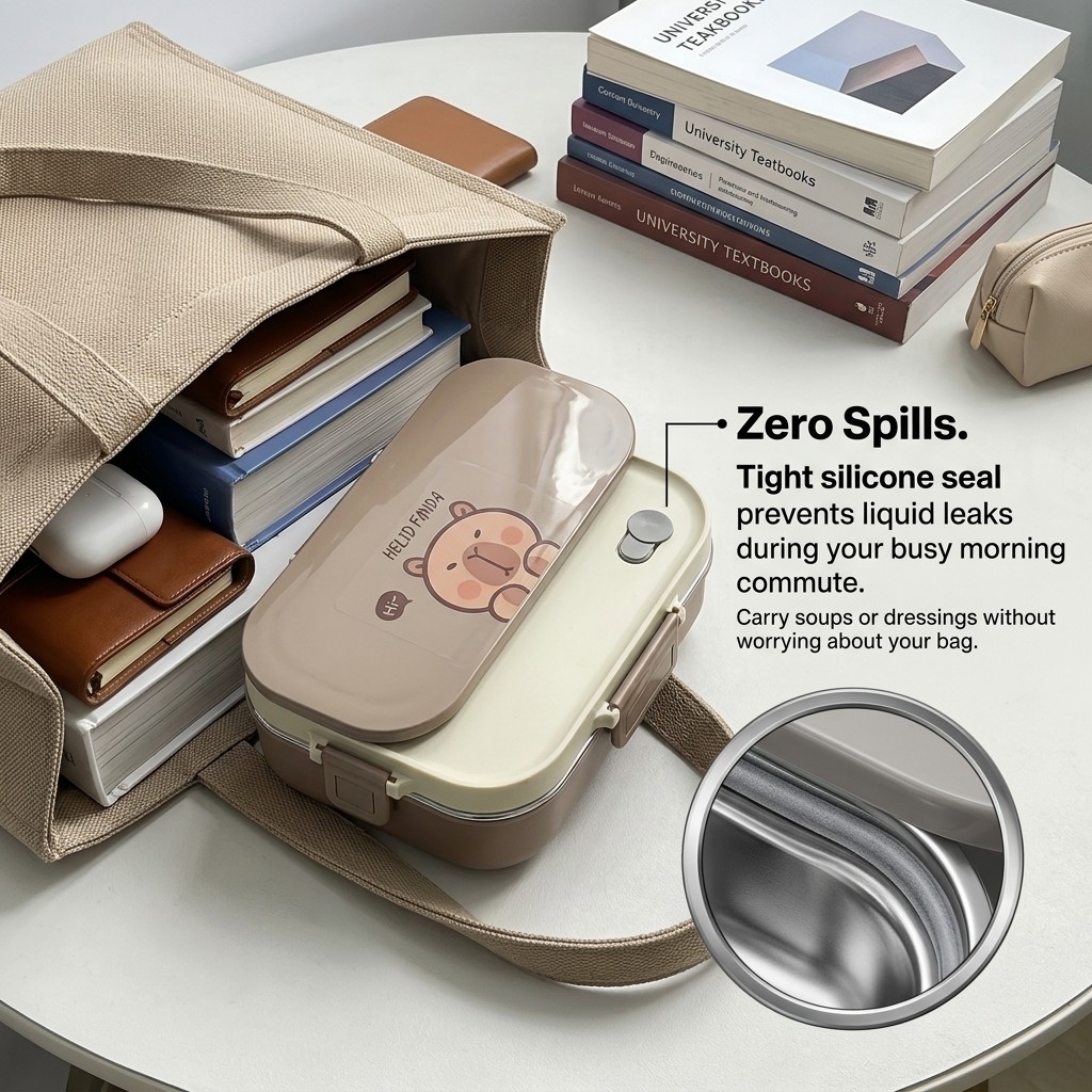 Set Kotak Makan Siang Bento St - Food Storage Vault ulasan dan harga
