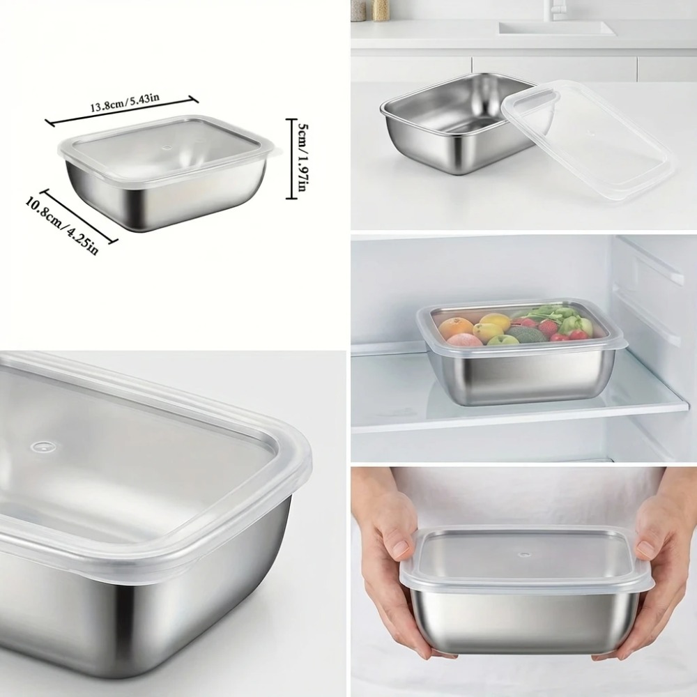 6PCS Wadah Penyimpanan Makanan - Food Storage Metal Box ulasan dan harga