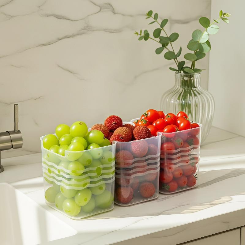 Baru! 4Pcs Kotak Penyimpanan M - Food Storage Box Plastic ulasan dan harga