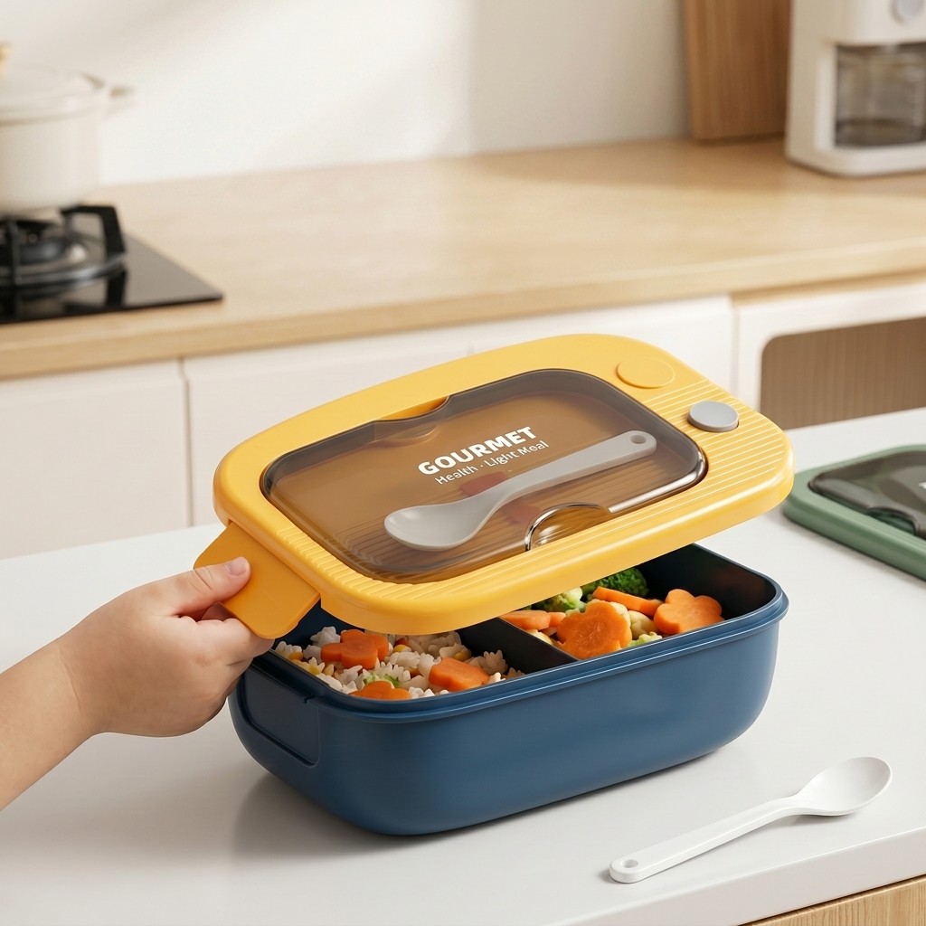 Kotak Bento Plastik untuk Micr - Food Storage Vault ulasan dan harga