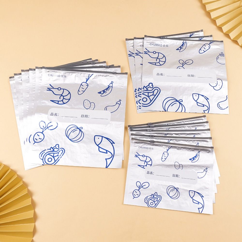 10 Buah/Tas Kantong Makanan Al - Food Storage Bags Reusable ulasan dan harga