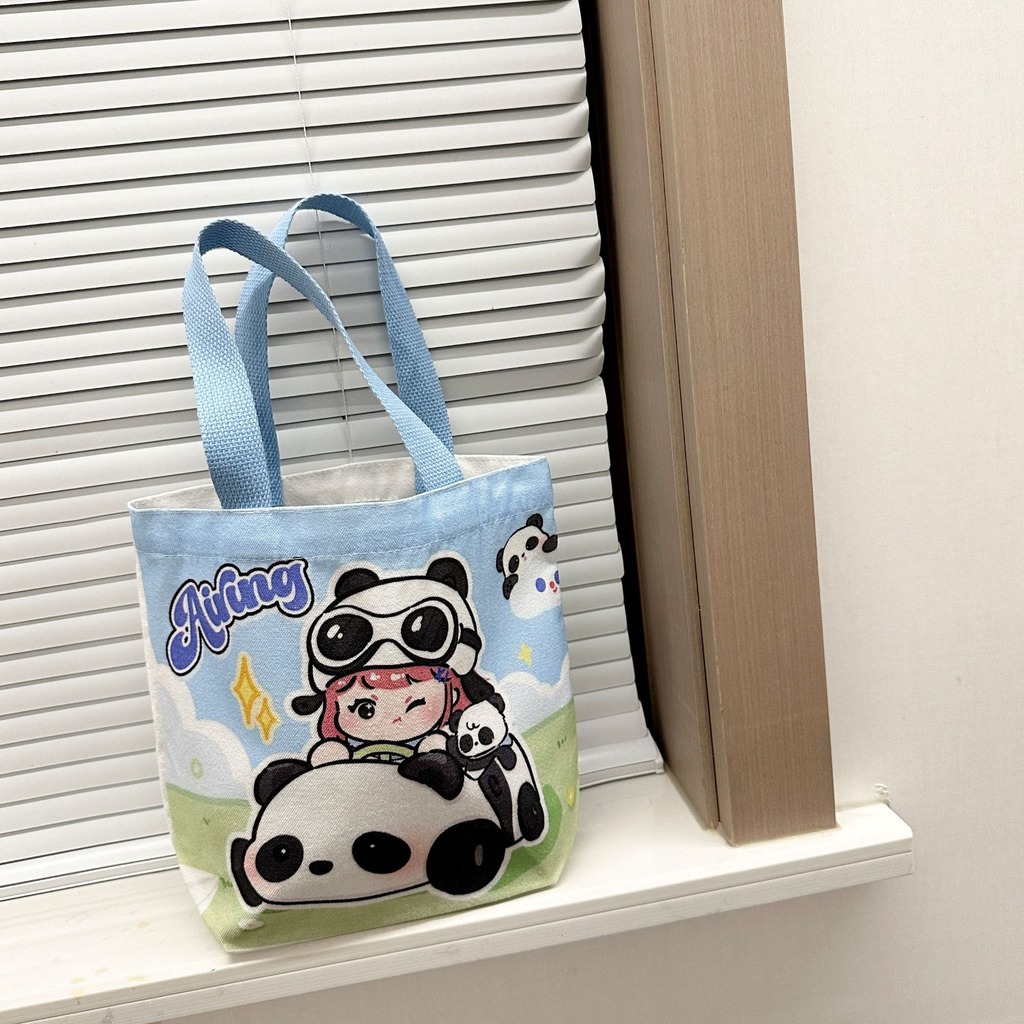 Tas Makan Siang Kanvas Motif H - Food Storage Bags Reusable ulasan dan harga